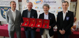 Prezes LOTTO Wojciech Szpil, Bartłomiej Pawełczak, Robert Sycz, Miłosz Bernatajtys
